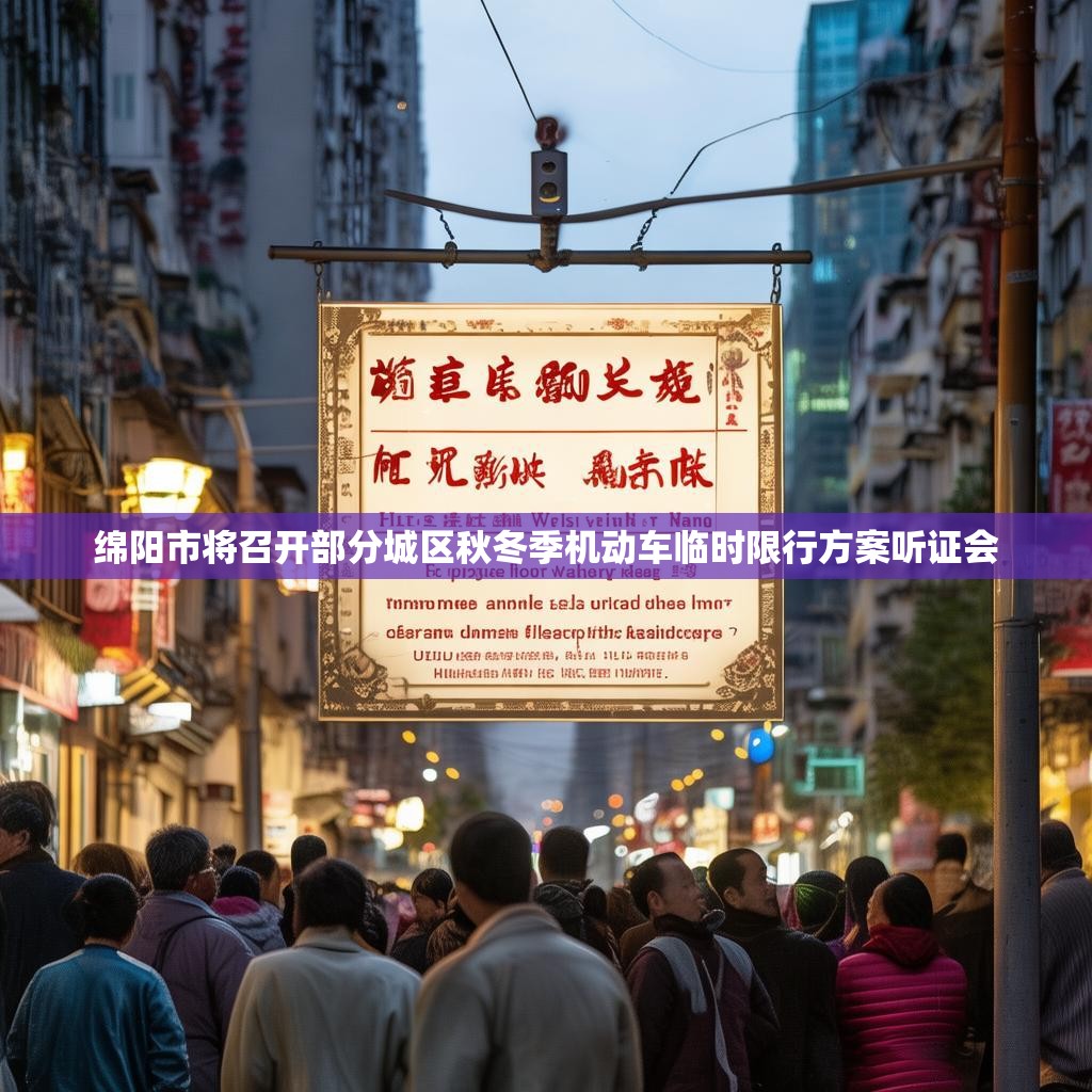 绵阳市将召开部分城区秋冬季机动车临时限行方案听证会