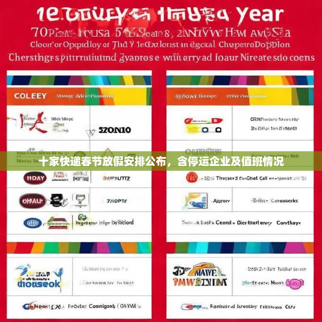 十家快递春节放假安排公布，含停运企业及值班情况