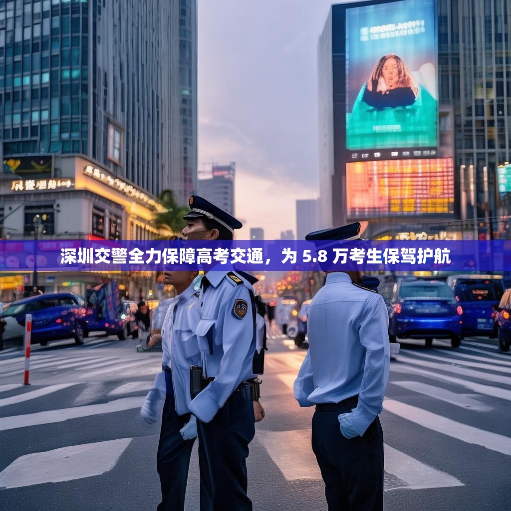 深圳交警全力保障高考交通，为 5.8 万考生保驾护航