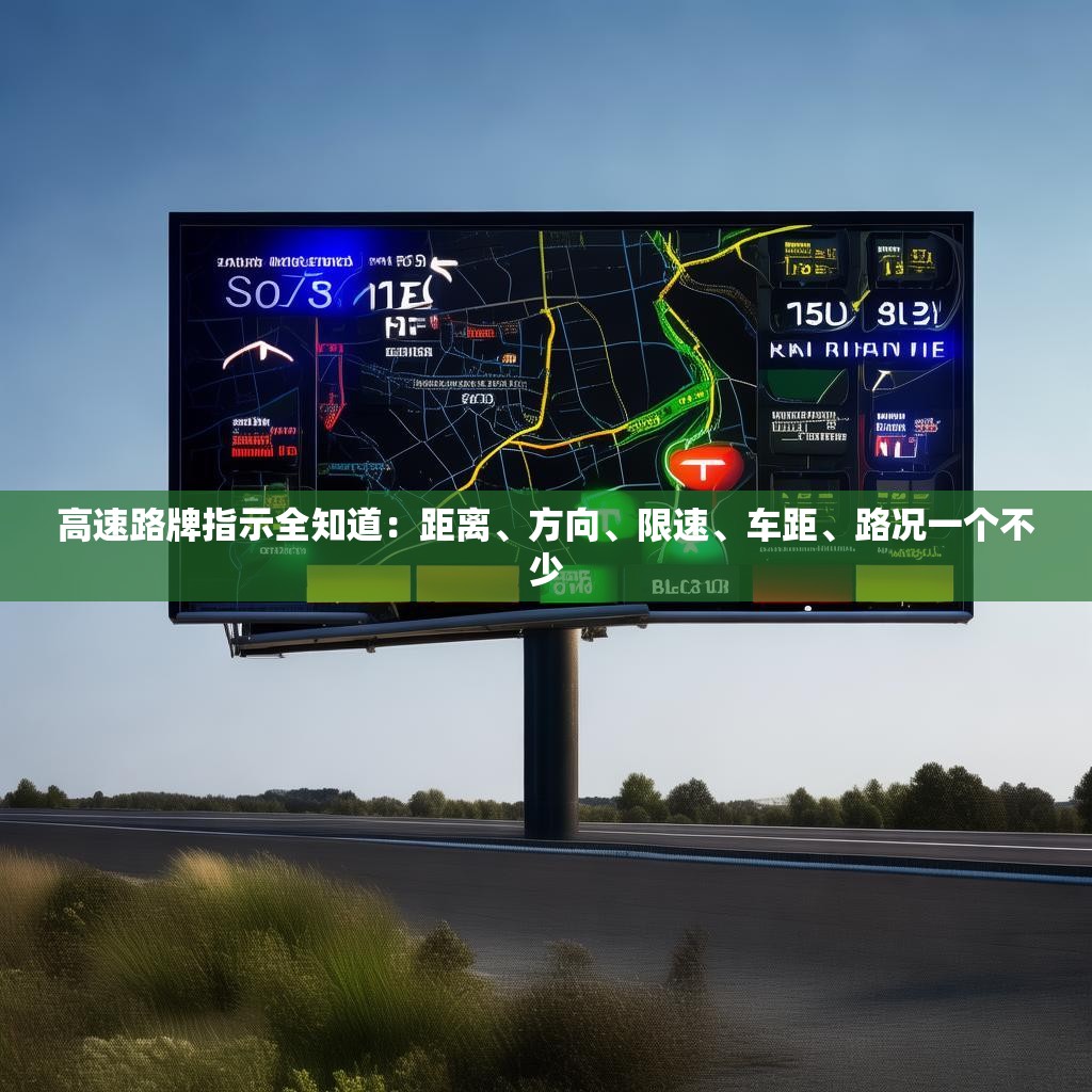 高速路牌指示全知道：距离、方向、限速、车距、路况一个不少