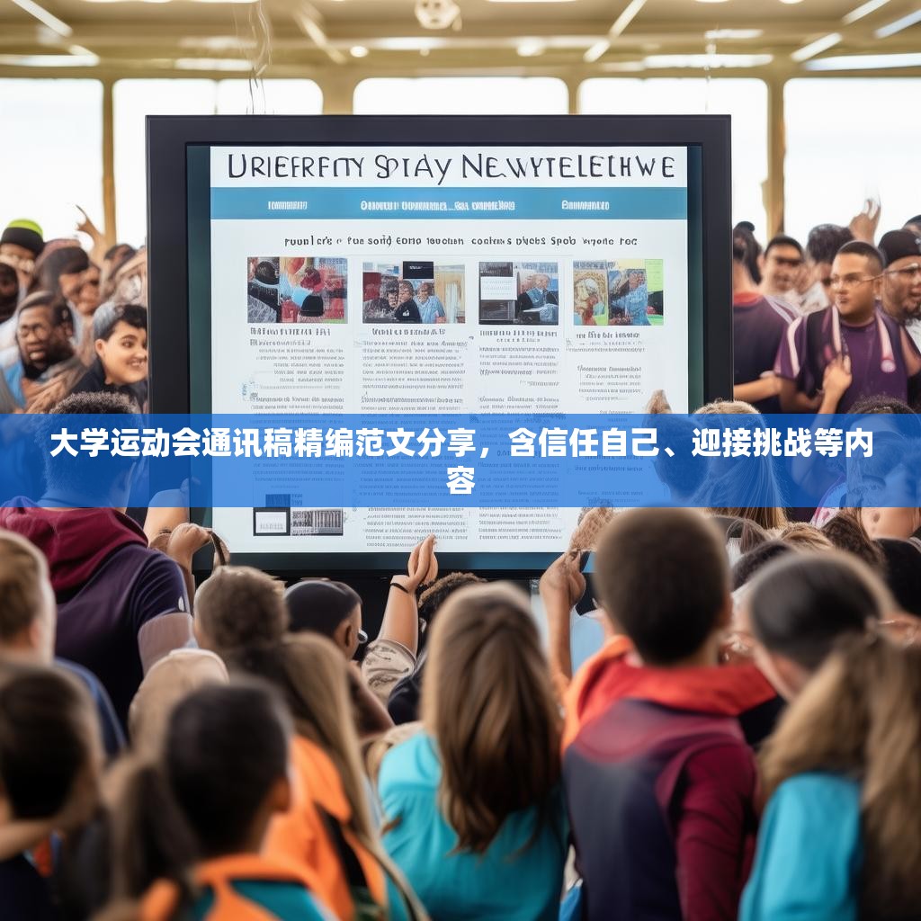 大学运动会通讯稿精编范文分享，含信任自己、迎接挑战等内容