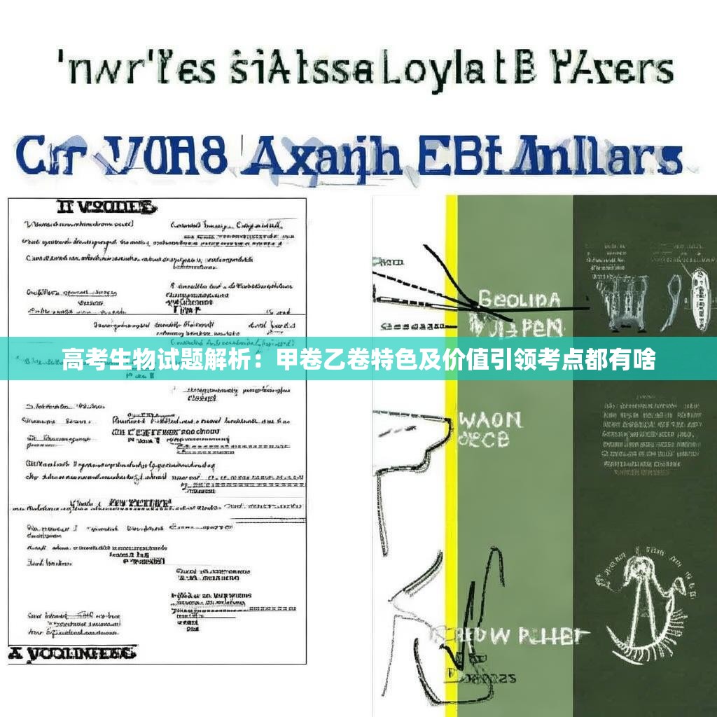 高考生物试题解析：甲卷乙卷特色及价值引领考点都有啥