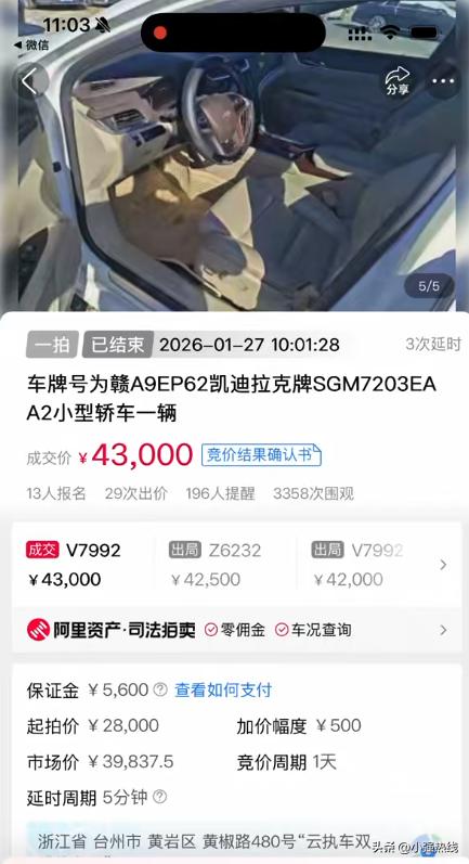 司法拍卖车有35分违章2100元罚款，买家懵了咋提车？