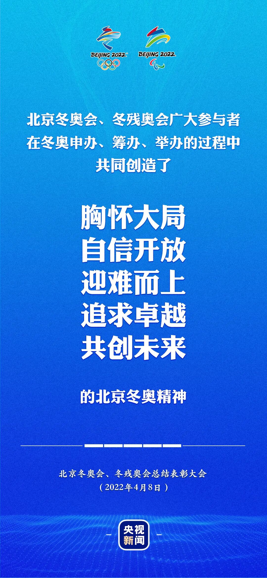 什么是冬奥会精神？习近平主席提出胸怀大局、自信开放