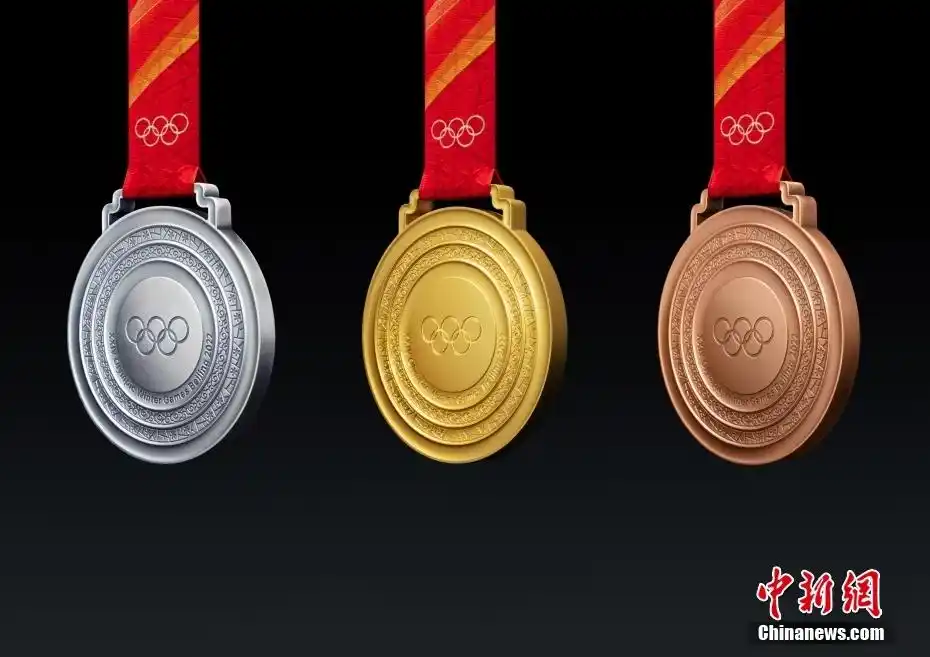 北京冬奥会奖牌图案细节_冬奥会奖牌_北京2022年冬奥会奖牌设计
