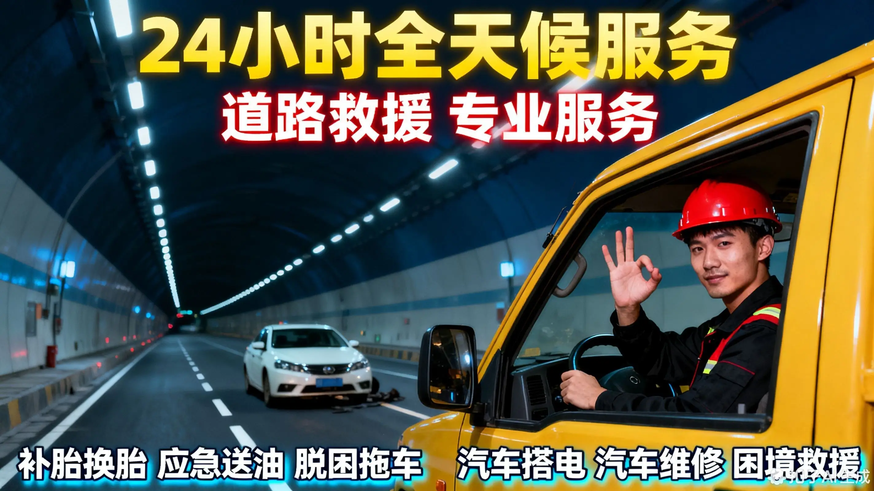 果洛高速救援电话 24 小时待命，解决行车突发状况