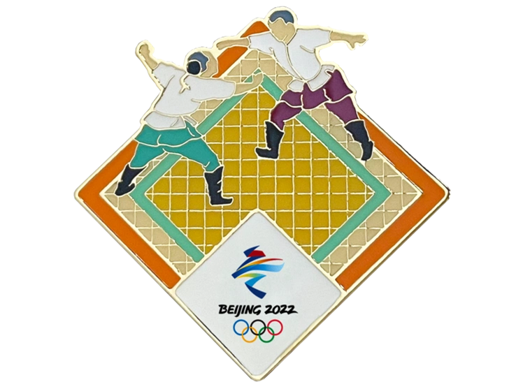 北京冬奥会特许商品徽章_中国体育代表团凯旋纪念限量徽章_冬奥会会徽