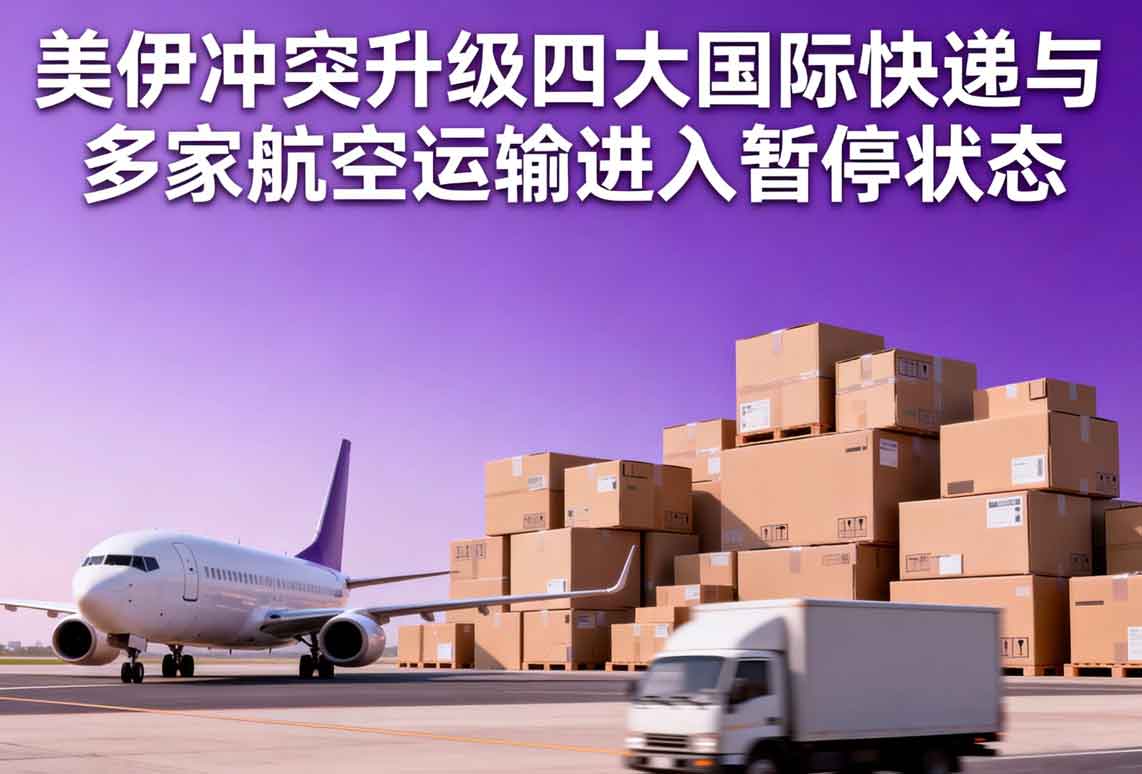中东局势升级致多国领空关闭，多家国际快递暂停部分服务