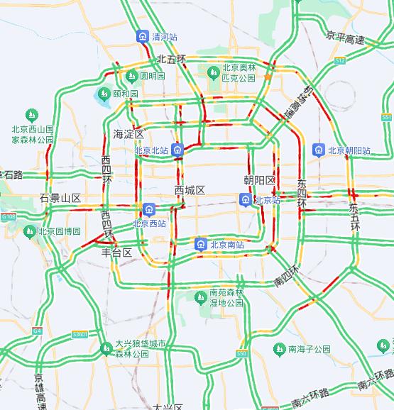 北京3月12日限行尾号1和6交通路况_公共交通与限号限行_早高峰通勤出行拥堵路段
