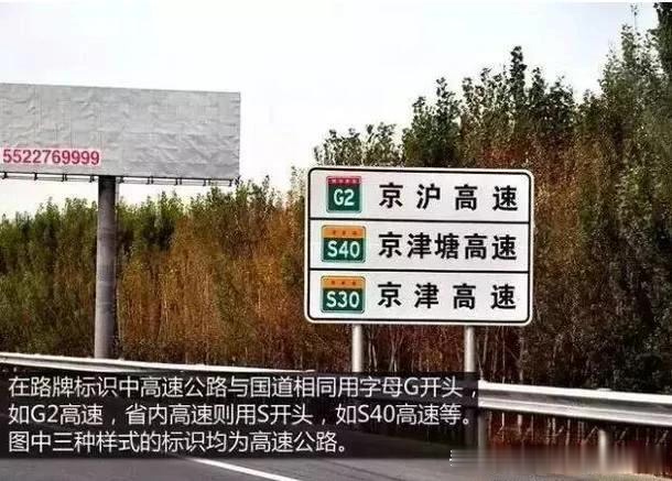 国道省道标识区别_高速路牌_高速公路指路牌识别