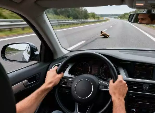 如果在高速公路上遇到异物挡路，怎样才能安全避让，以免发生事故呢？