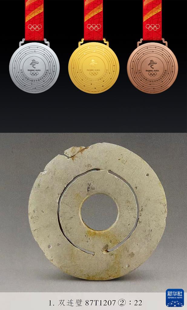 北京冬奥会奖牌发布，融入凌家滩遗址双连璧元素